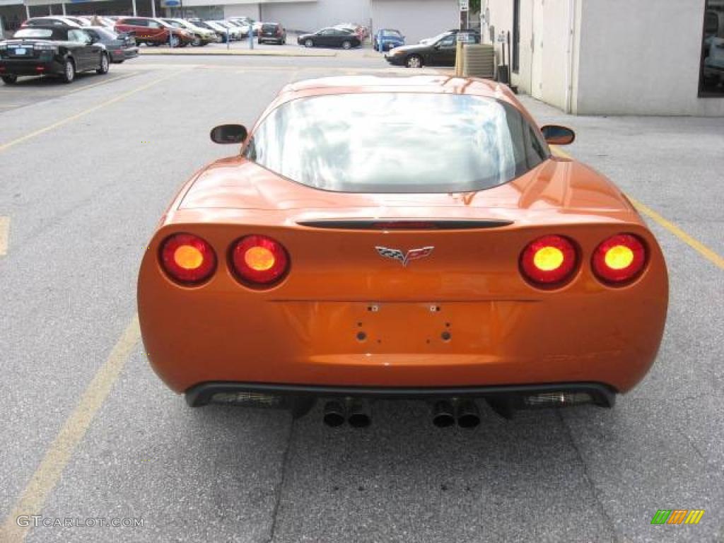 2008 Corvette Coupe - Atomic Orange Metallic / Cashmere photo #5