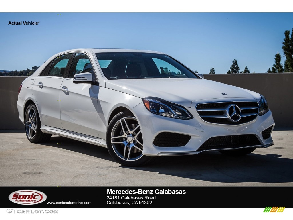 2016 E 350 Sedan - Polar White / Black photo #1