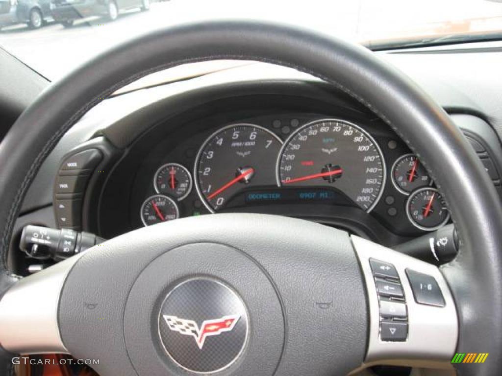 2008 Corvette Coupe - Atomic Orange Metallic / Cashmere photo #15
