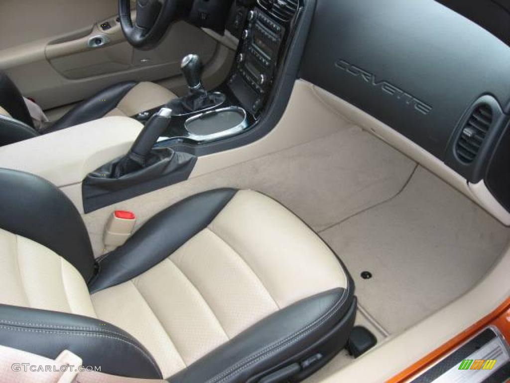 2008 Corvette Coupe - Atomic Orange Metallic / Cashmere photo #26