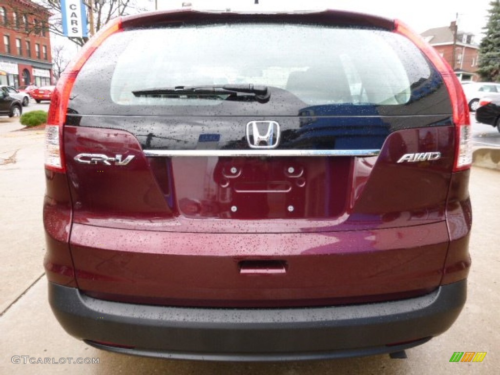 2014 CR-V LX AWD - Basque Red Pearl II / Gray photo #11