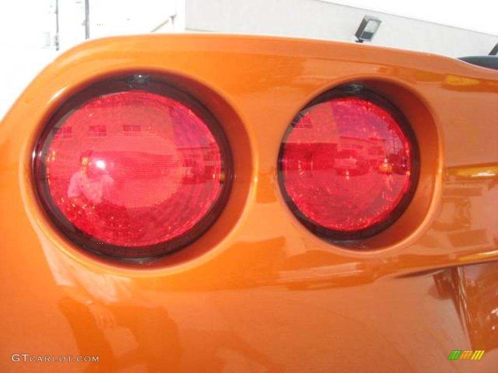 2008 Corvette Coupe - Atomic Orange Metallic / Cashmere photo #38