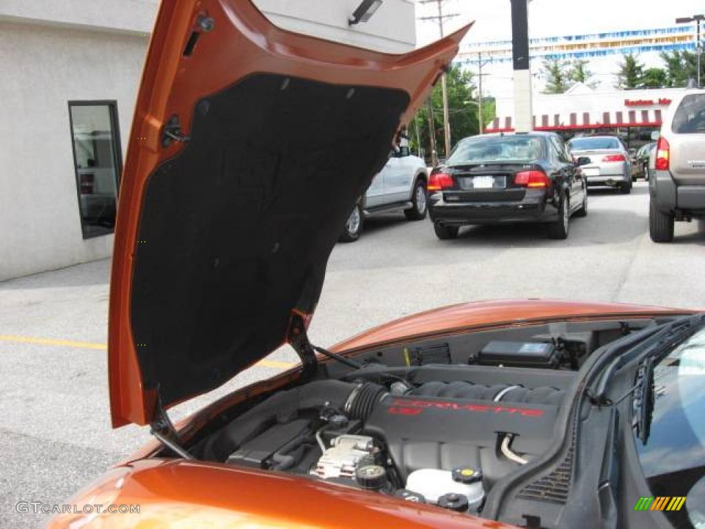 2008 Corvette Coupe - Atomic Orange Metallic / Cashmere photo #44