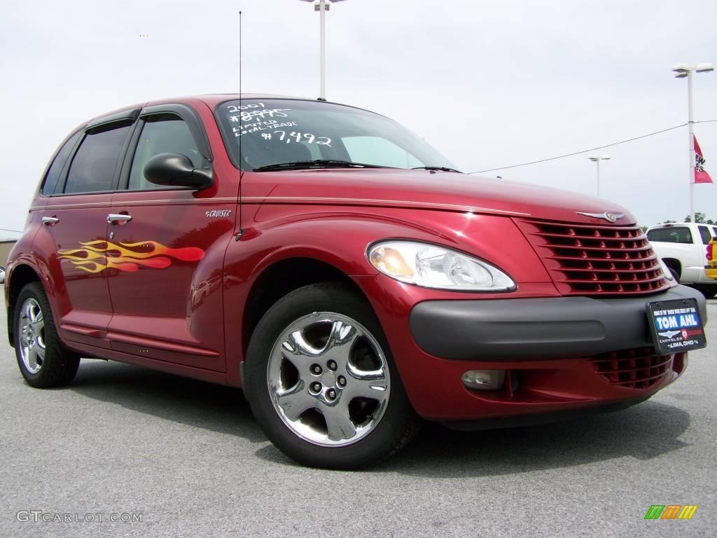 2001 PT Cruiser Limited - Inferno Red Pearl / Charcoal photo #1