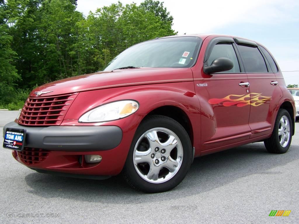 2001 PT Cruiser Limited - Inferno Red Pearl / Charcoal photo #4