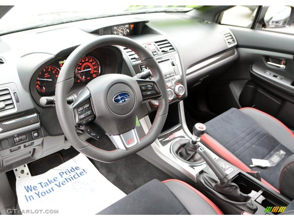Carbon Black Interior 2015 Subaru WRX STI Photo #108530654