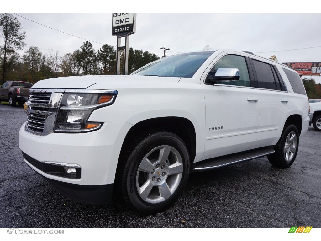 2016 Tahoe LTZ - Summit White / Cocoa/Dune photo #3