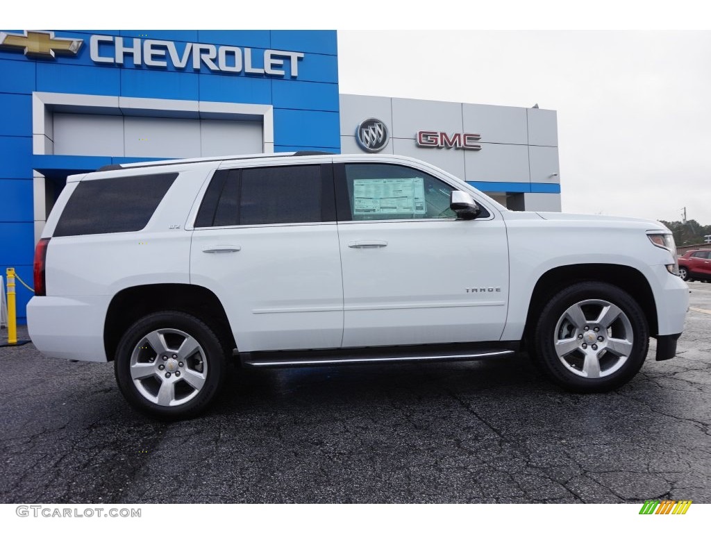 2016 Tahoe LTZ - Summit White / Cocoa/Dune photo #8