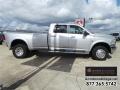 2012 Bright Silver Metallic Dodge Ram 3500 HD Laramie Longhorn Crew Cab 4x4 Dually  photo #10