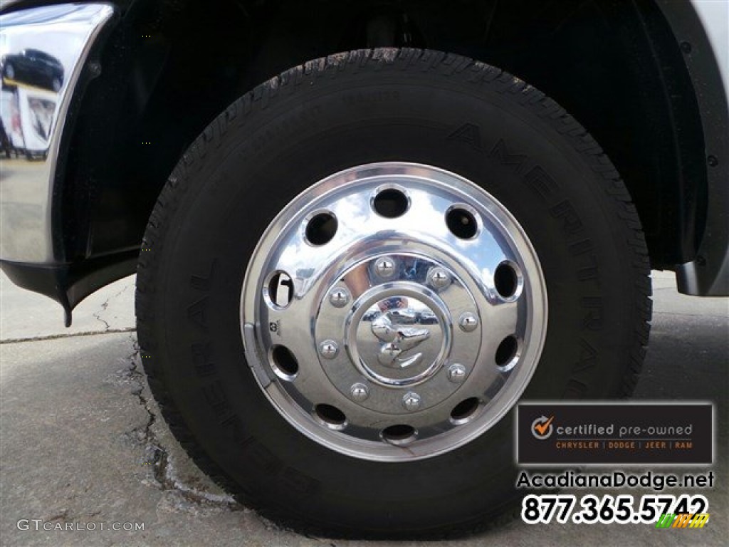 2012 Ram 3500 HD Laramie Longhorn Crew Cab 4x4 Dually - Bright Silver Metallic / Dark Slate/Russet photo #14