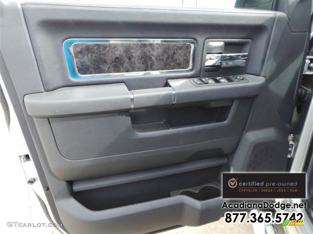 2012 Ram 3500 HD Laramie Longhorn Crew Cab 4x4 Dually - Bright Silver Metallic / Dark Slate/Russet photo #17