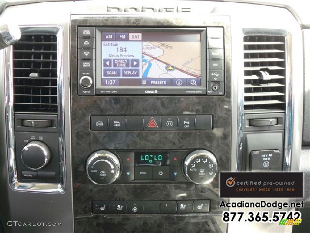 2012 Ram 3500 HD Laramie Longhorn Crew Cab 4x4 Dually - Bright Silver Metallic / Dark Slate/Russet photo #21