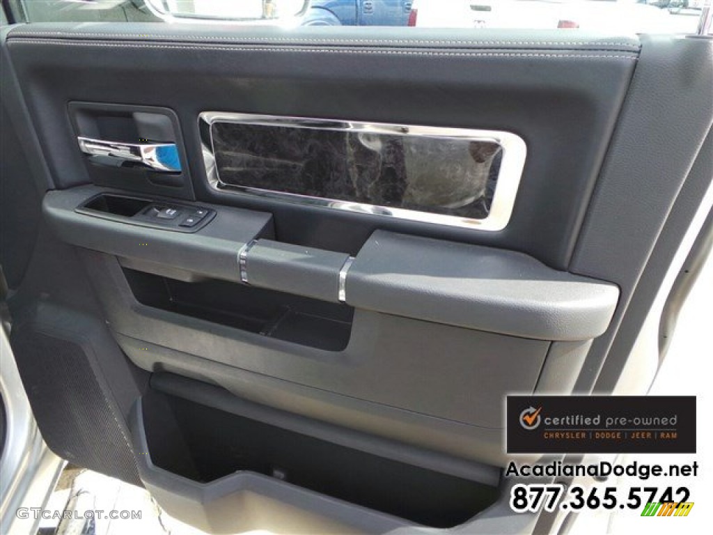 2012 Ram 3500 HD Laramie Longhorn Crew Cab 4x4 Dually - Bright Silver Metallic / Dark Slate/Russet photo #25
