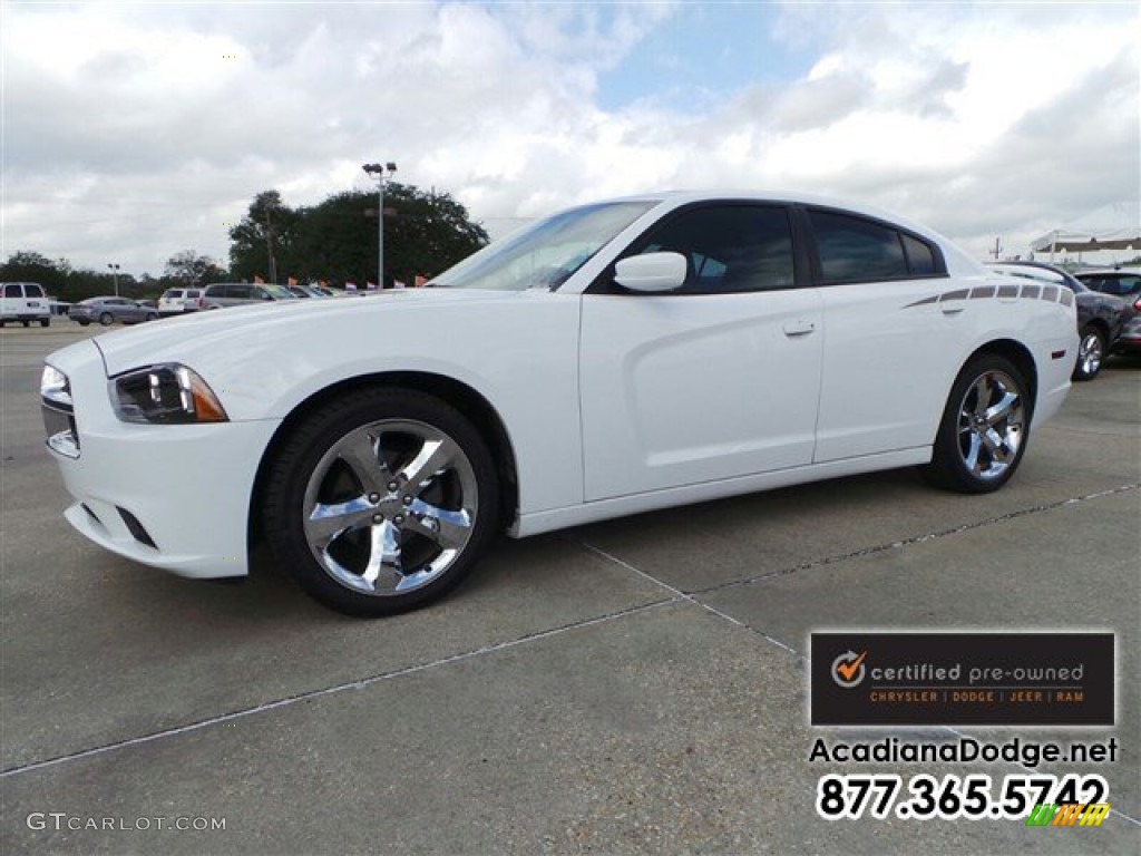 Bright White Dodge Charger