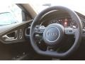 2016 Audi RS 7 Black Valcona w/Honeycomb Stitching Interior Steering Wheel Photo