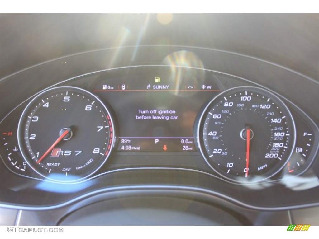 2016 Audi RS 7 4.0 TFSI quattro Gauges Photo #108535814
