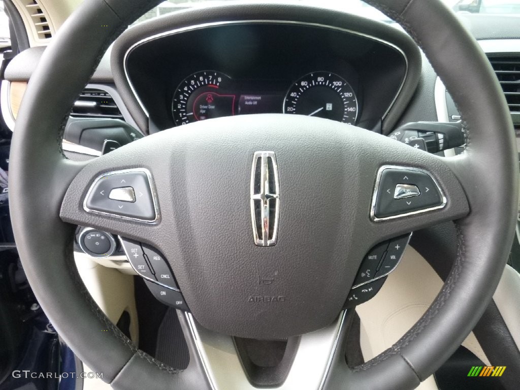 2015 Lincoln MKC AWD Espresso/White Sands Steering Wheel Photo #108539084