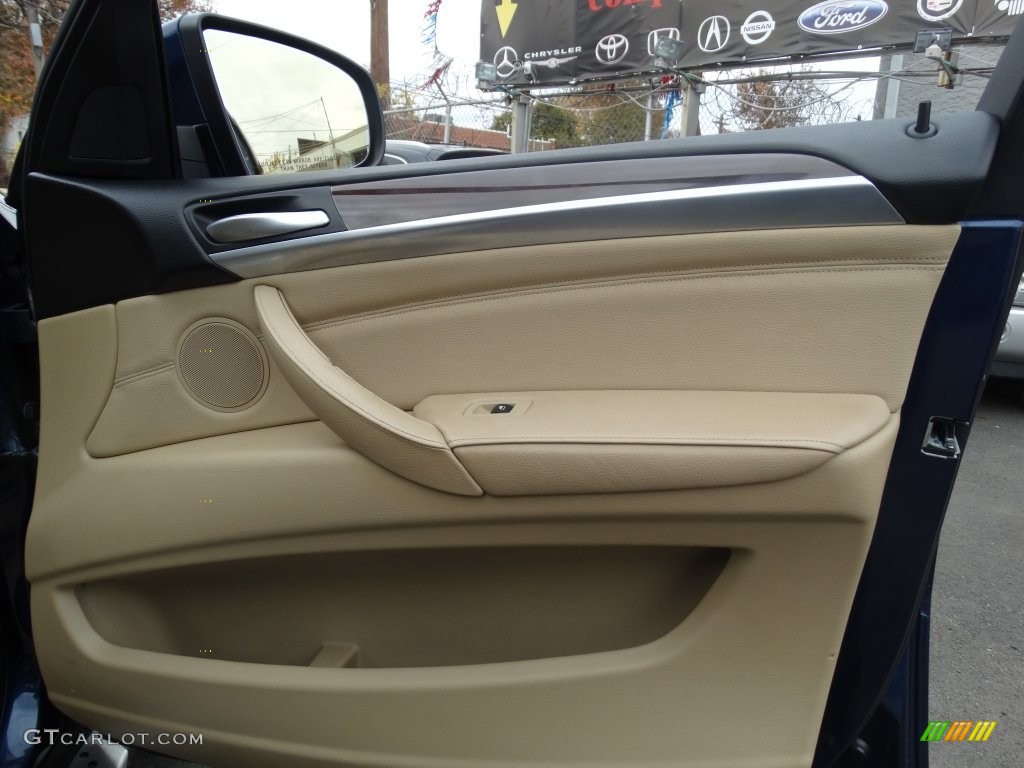 2009 X6 xDrive50i - Deep Sea Blue Metallic / Oyster Nevada Leather photo #17
