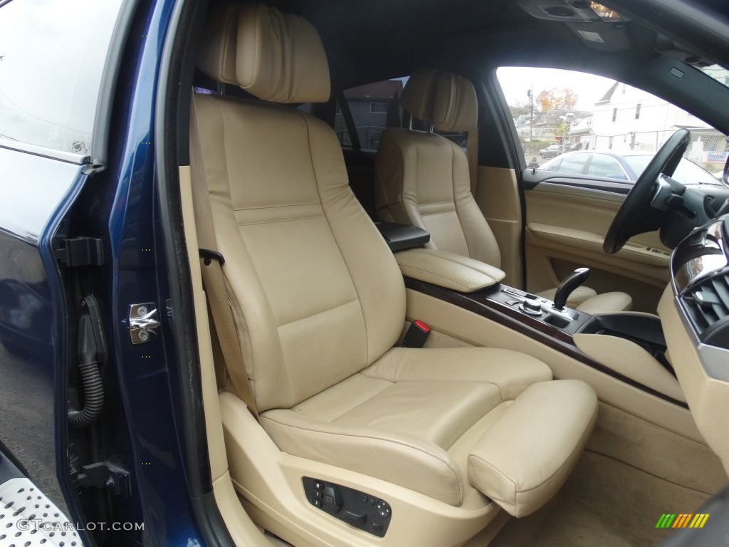 2009 X6 xDrive50i - Deep Sea Blue Metallic / Oyster Nevada Leather photo #18