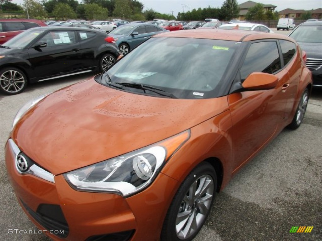 2016 Veloster  - Vitamin C / Black photo #2