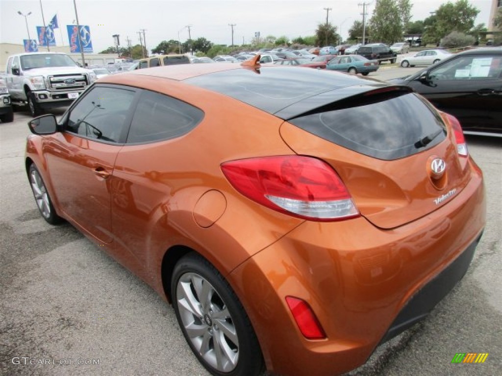 2016 Veloster  - Vitamin C / Black photo #4