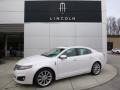 2012 White Platinum Metallic Tri-Coat Lincoln MKS EcoBoost AWD  photo #1