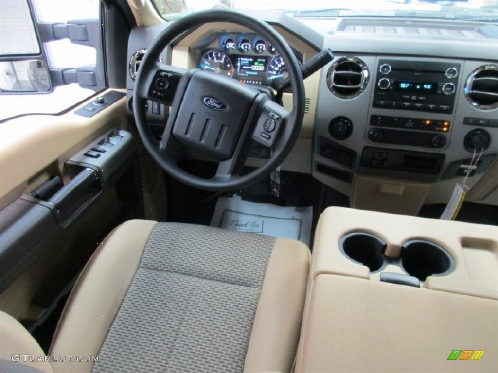 2016 F250 Super Duty XLT Crew Cab 4x4 - Caribou Metallic / Adobe photo #14