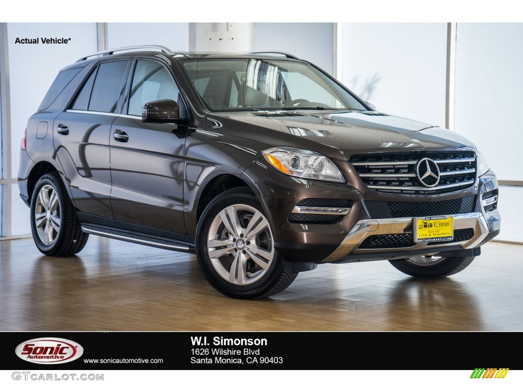 2013 ML 350 4Matic - Dakota Brown Metallic / Almond Beige photo #1