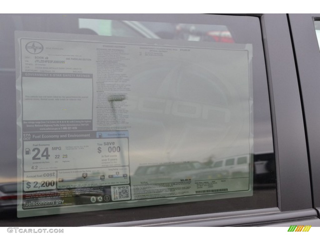 2015 Scion xB 686 Parklan Edition Window Sticker Photos