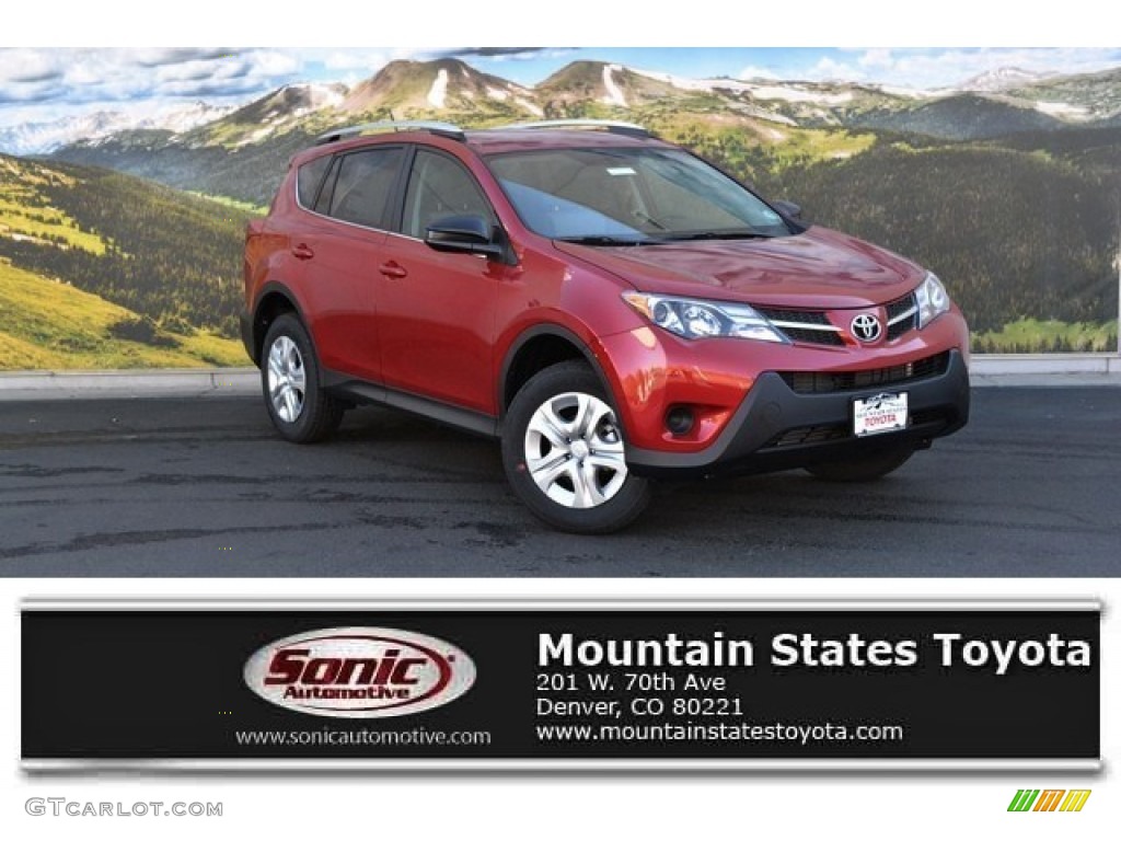 Barcelona Red Metallic Toyota RAV4