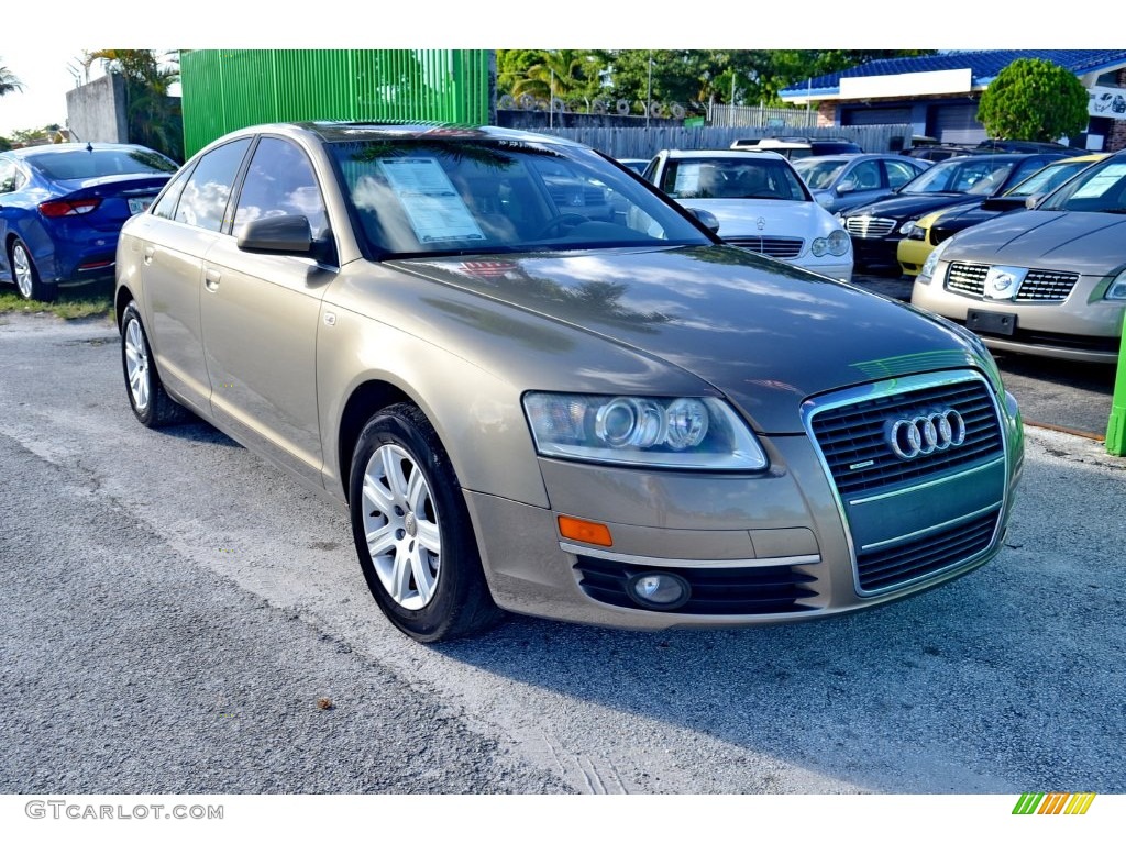2005 A6 3.2 quattro Sedan - Dakar Beige Metallic / Beige photo #28