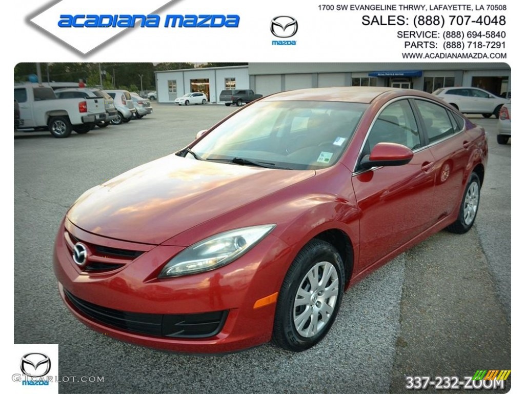 2011 MAZDA6 i Sport Sedan - Sangria Red Mica / Black photo #1