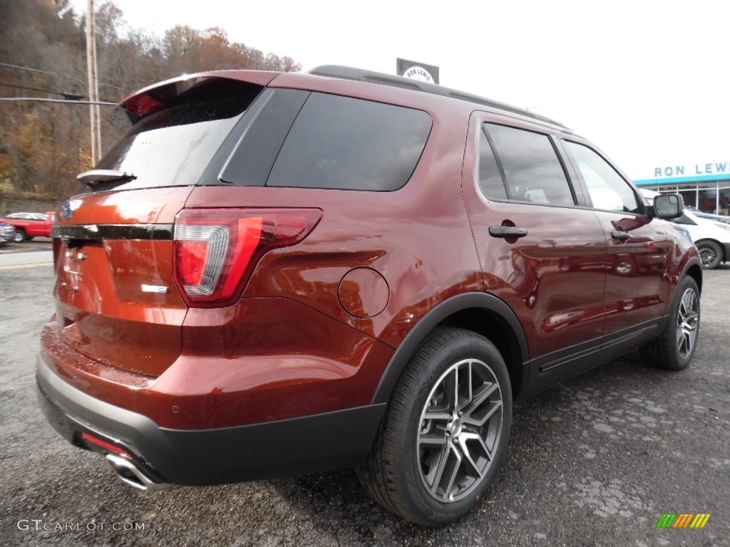 2016 Explorer Sport 4WD - Bronze Fire Metallic / Ebony Black photo #2