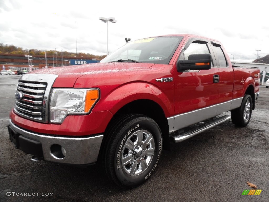 Royal Red Metallic 2010 Ford F150 XLT SuperCab 4x4 Exterior Photo #108548219