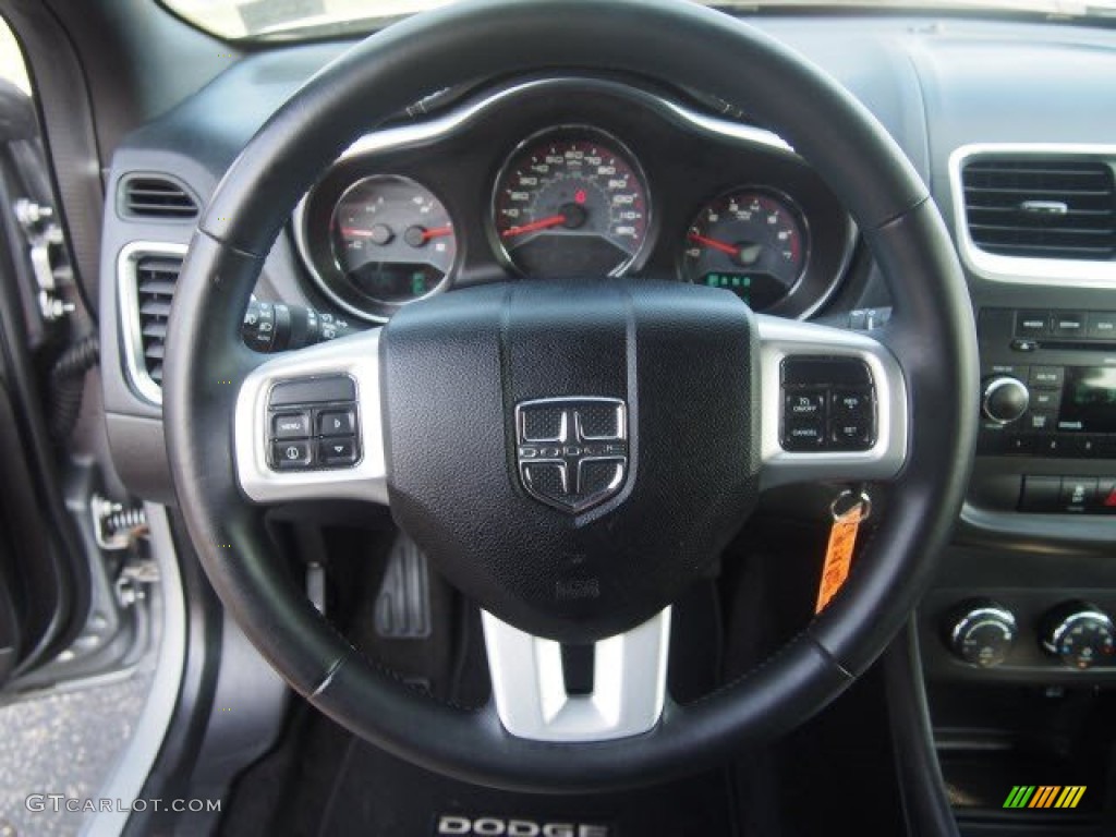 2013 Avenger SXT - Billet Silver Metallic / Black/Light Frost Beige photo #19