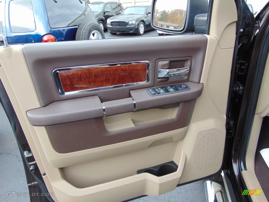 2011 Ram 1500 Laramie Quad Cab 4x4 - Rugged Brown Pearl / Light Pebble Beige/Bark Brown photo #14