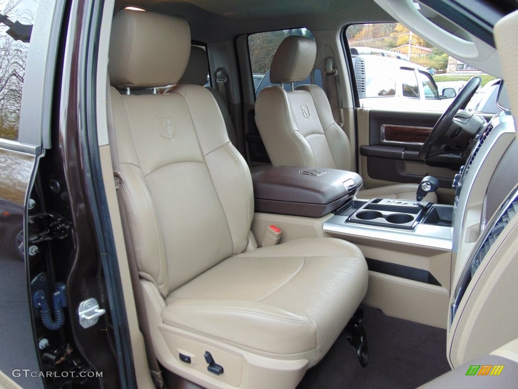 2011 Ram 1500 Laramie Quad Cab 4x4 - Rugged Brown Pearl / Light Pebble Beige/Bark Brown photo #20