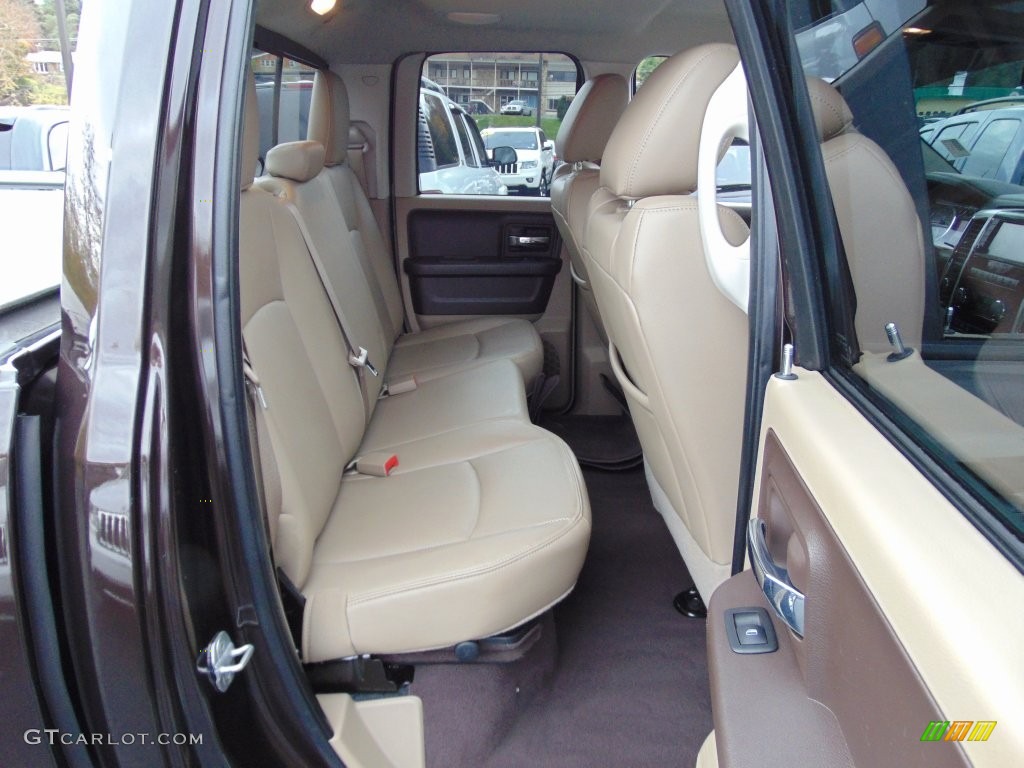 2011 Ram 1500 Laramie Quad Cab 4x4 - Rugged Brown Pearl / Light Pebble Beige/Bark Brown photo #22
