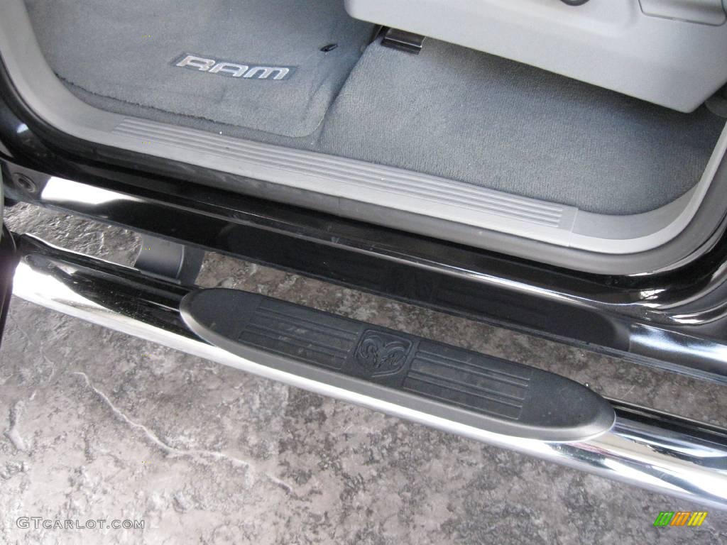 2008 Ram 1500 Big Horn Edition Quad Cab - Brilliant Black Crystal Pearl / Medium Slate Gray photo #14