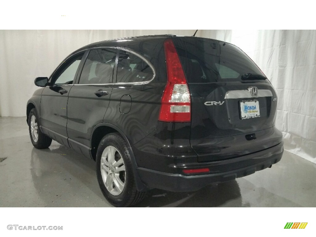 2011 CR-V EX 4WD - Crystal Black Pearl / Black photo #7