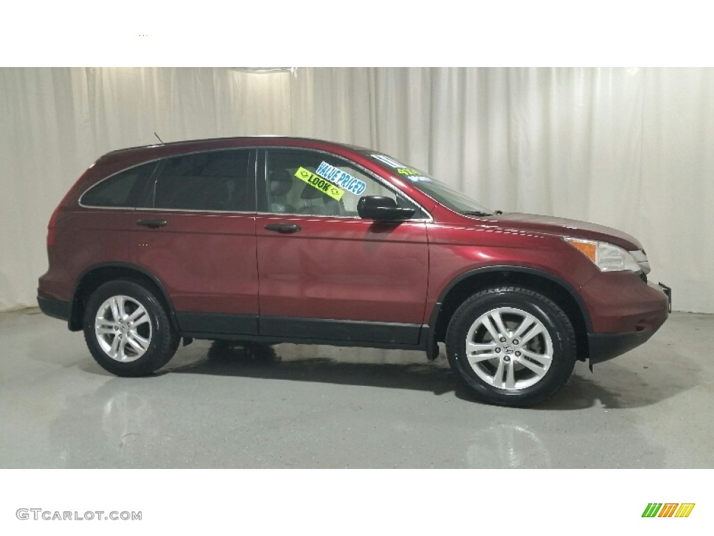 2011 CR-V EX 4WD - Tango Red Pearl / Gray photo #4