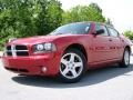 2008 Inferno Red Crystal Pearl Dodge Charger SXT  photo #4