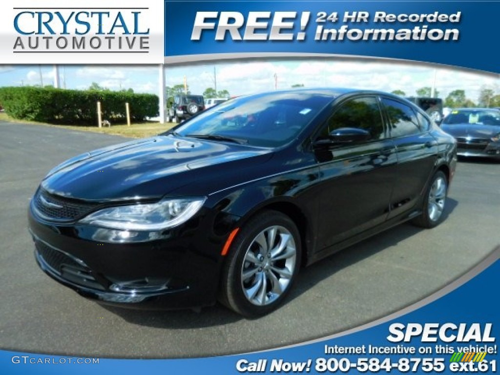 2015 chrysler 200 s black