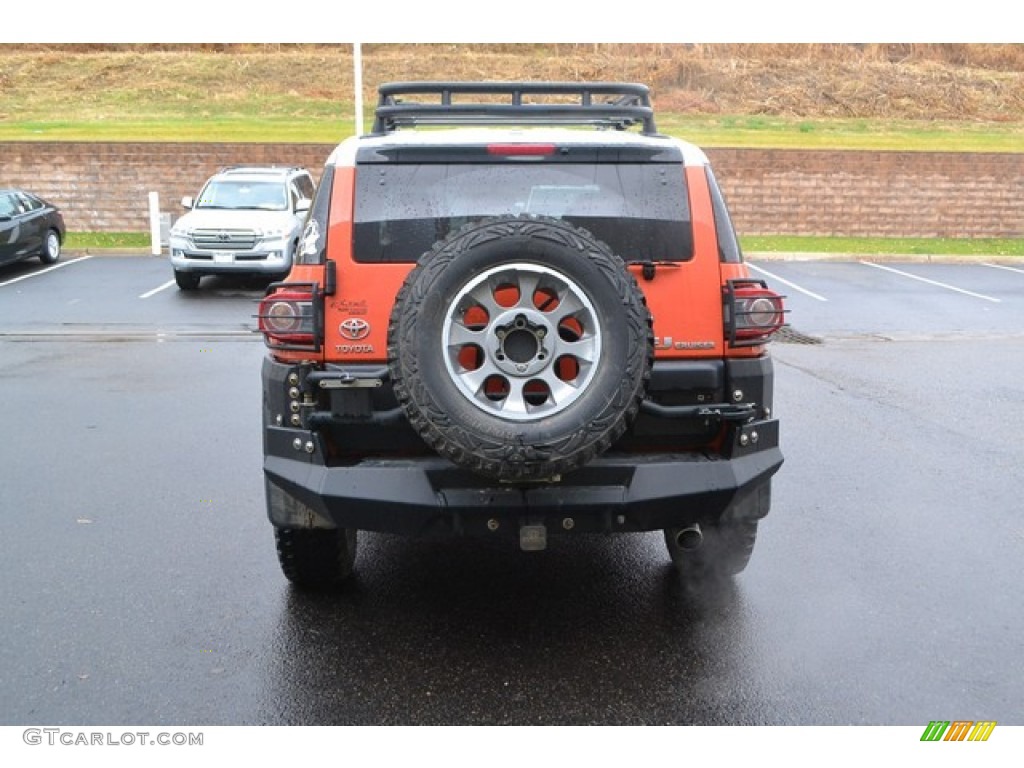 2013 FJ Cruiser 4WD - Magma Orange / Dark Charcoal photo #3