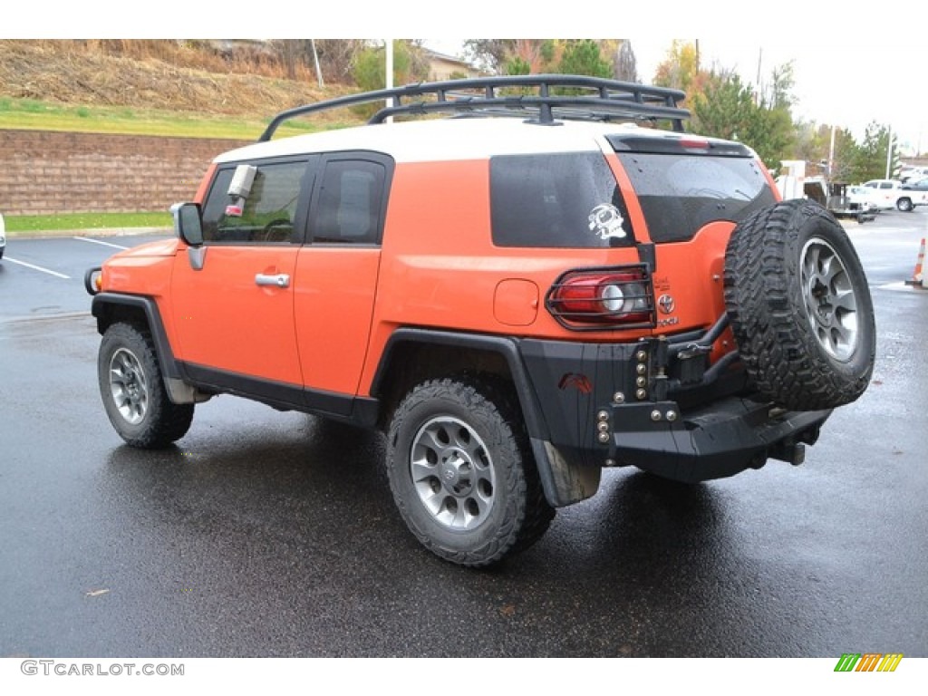 2013 FJ Cruiser 4WD - Magma Orange / Dark Charcoal photo #4
