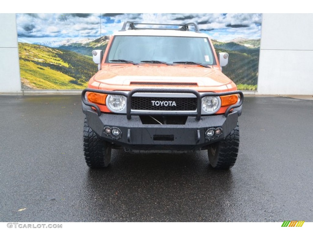 2013 FJ Cruiser 4WD - Magma Orange / Dark Charcoal photo #6