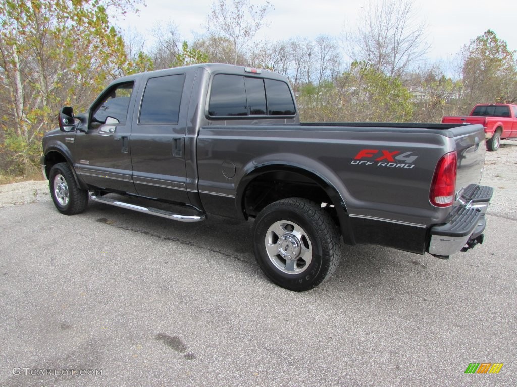 2006 F250 Super Duty Lariat Crew Cab 4x4 - Dark Stone Metallic / Medium Flint photo #5