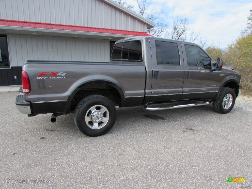 2006 F250 Super Duty Lariat Crew Cab 4x4 - Dark Stone Metallic / Medium Flint photo #6