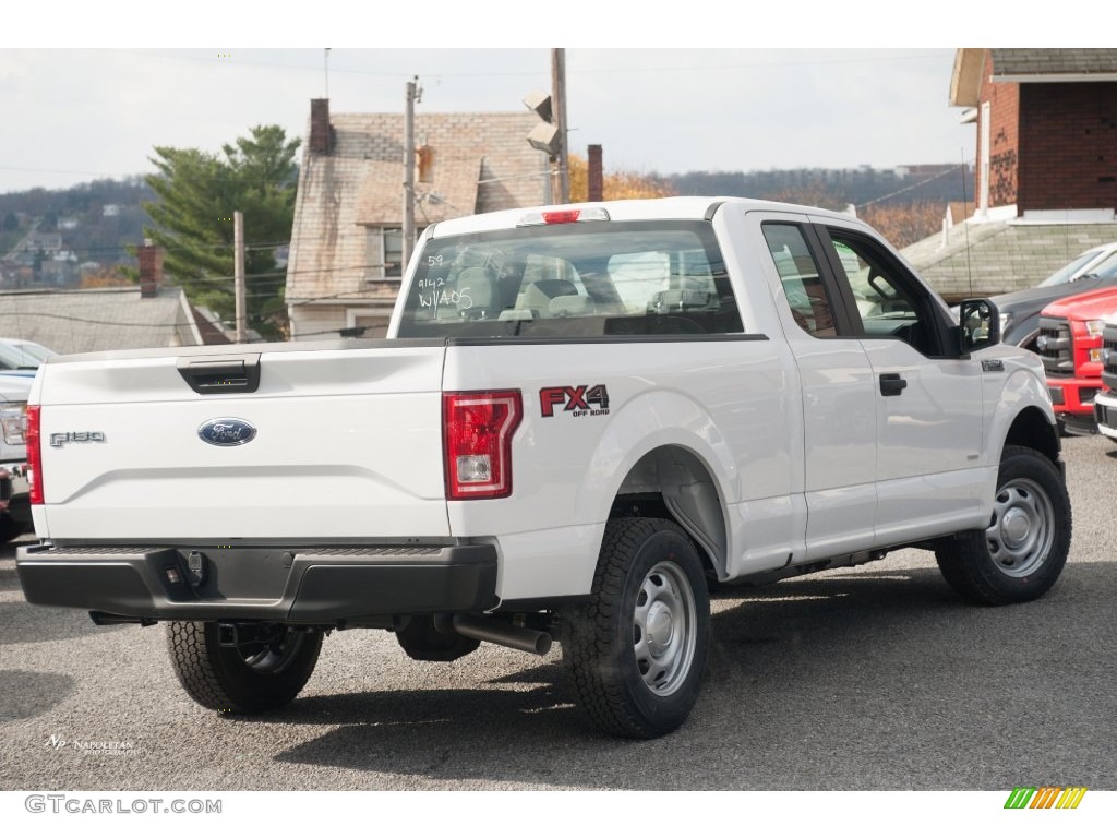 2016 F150 XL SuperCab 4x4 - Oxford White / Medium Earth Gray photo #2