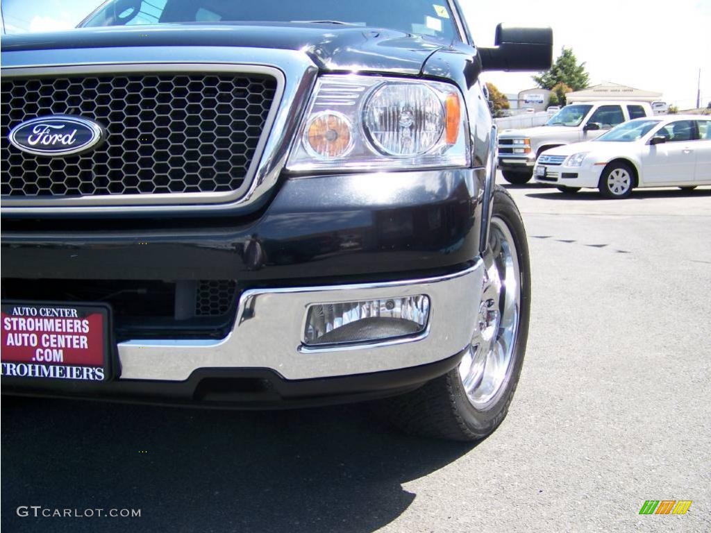 2005 F150 Lariat SuperCrew - Black / Black photo #10